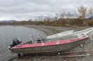 The boat of Umea University (Photo: Magdalena Tomasik, Arctic Portal) 