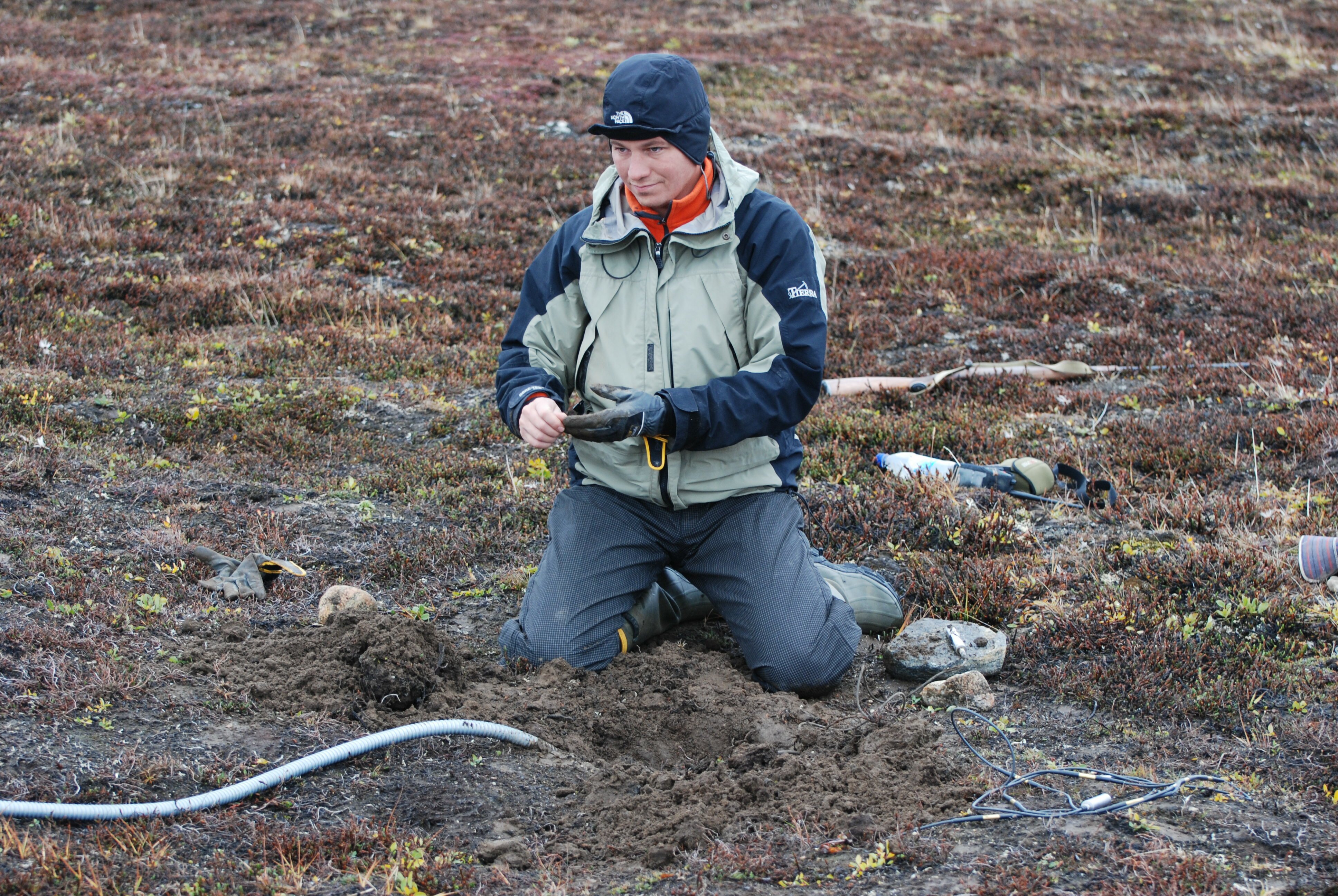 During the Fieldwork at Zackenberg research station in NE Greenland, photo: Peter Kuhry, Stockholm University