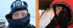 White mascara and white-dyed hair (Photo: Cherskii expedition team)