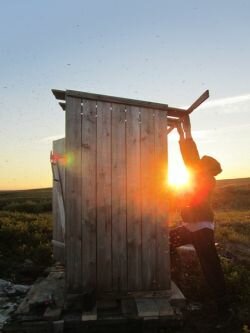 (Photo: C. Voigt) Field toilet