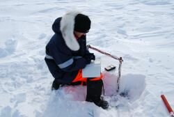 Snow measurements. Photo by Thomas Opel smaller