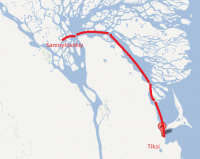 The route form Tiksi to Samoylov