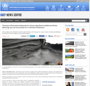 page unep news